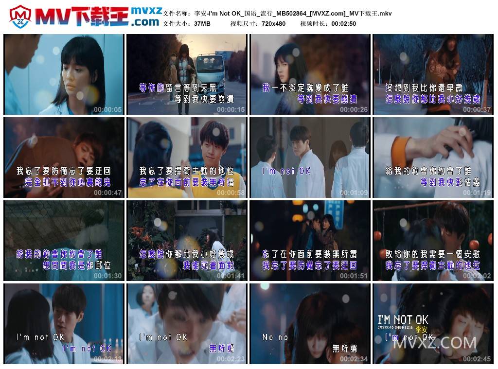 李安-I'm Not OK_国语_流行_MB502864